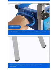 Aluminum Saw Bevel Cutting Woodworking Table Mobile Stand Portable Support