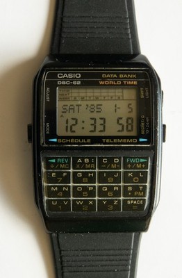 Vintage Casio DB-62 Databank / Memo / Calculator Watch CLEAN & TESTED