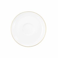Seltmann Weiden Liberty Kombi-Untertasse Unterteller Porzellan Goldrand Ø 16.1Cm