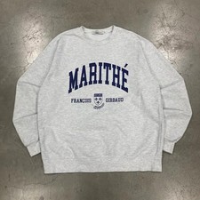 Mens Grey Melange Spellout Sweatshirt XL