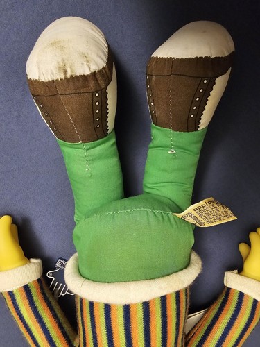 "Muñeca de colección Applause Bert 18"" Plaza Sésamo Jim Henson Muppets cabeza de goma manos" - Imagen 12 de 14