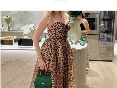 Zimmermann Leopard Print Panelled Midi Dress Size M New