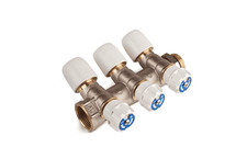 Wavin Hep2o HX93T/15W 3 Port Valved Manifold 15mm x 3/4" Brass NEW OTHER