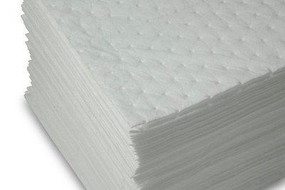 AABACO Oil Only ABSORBENT PADS Heavy Weight Sheets (100ct) 15''x17'' White
