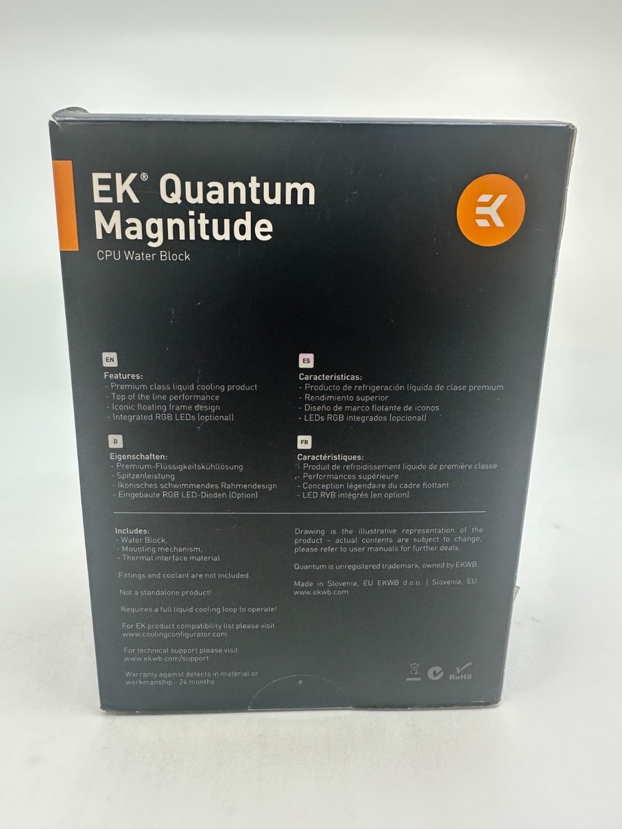 EK-Quantum Magnitude D-RGB - 115x Nickel + Acetal - Free Shipping
