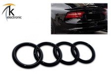 AUDI A7 4G Ringe | Emblem schwarz glänzend hinten für Heckklappe