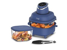 Rosewill 4-in-1 Portable Glass Air Fryer, 4.7QT Transparent Glass Cooking Pot wi