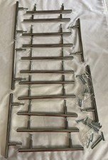 16 Chrome Kitchen Cabinets Drawer Pulls Furniture Handles 8 1/8" L x 5" Center
