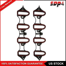 (2) NEW Intake Manifold Gasket For Chevy GMC 4.8L, 5.3L, 6.0L 89060413