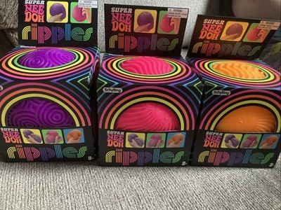 Super NeeDoh Ripples Swirls XL Textured Nee Doh Giant Ball Toy AUTHENTIC