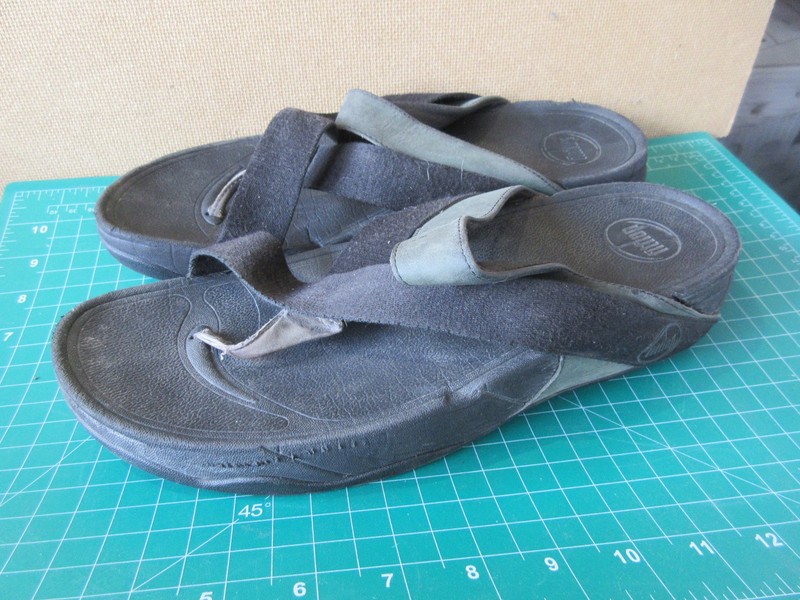 Men's FITFLOP flip flop thong sandals, M 11, EU 43- (P633)