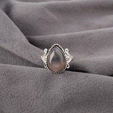 Sterling Silver Moss Agate Mother Band Promise Wedding Party Wear Ring Jewelry