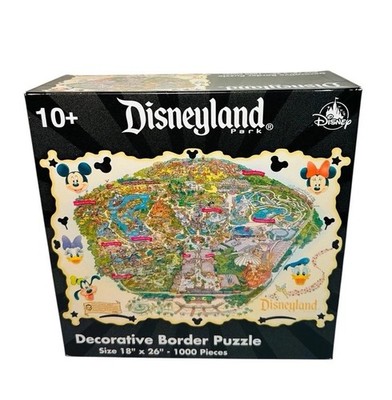 Disneyland Park Map Decorative Border Puzzle 1000 Pieces 18''x 26  COMPLETE