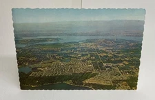Postcard WA: Aerial View, Greater Bellevue, Washington, 1960's, Unposted 4x6