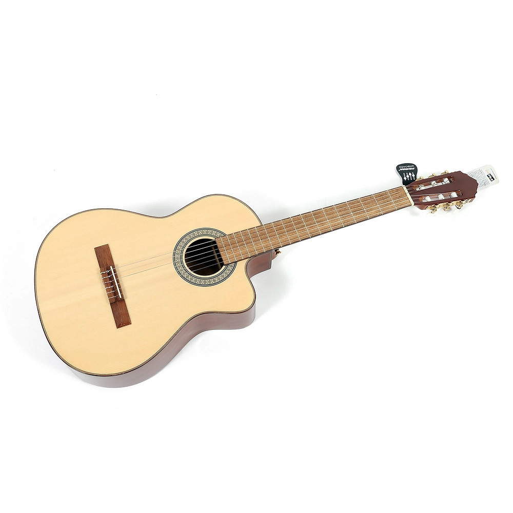 Lucero LC150SCE NylonString Classical AE Guitar Natural 197881449940 OB