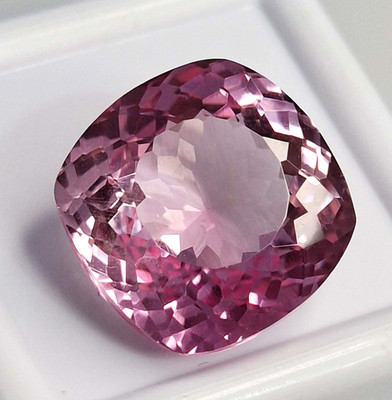 Pink Morganite Cushion Cut 17-19 Ct Natural Loose Certified Gemstone SP038