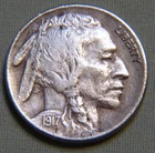 1917 P United States Buffalo Nickel 5 Cent - Higher Grade - Lot 1327