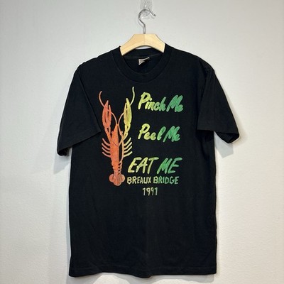 Rock Lobster Vintage Style T-Shirt Single Stitch XL BREAUX BRIDGE 1991