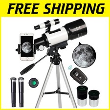 Black Telescope Gift Set for Astronomy Enthusiasts