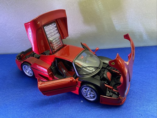 COCHE LOVELY HOT WHEELS 1:18 FERRARI F50 1995 BUGARO METAL FUNDIDO DIE-CAST - Imagen 6 de 9