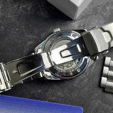 Rare Seiko 5 Sports SRPB91K1 Men Black Sunray Dial Diver Automatic Watch Sport 5