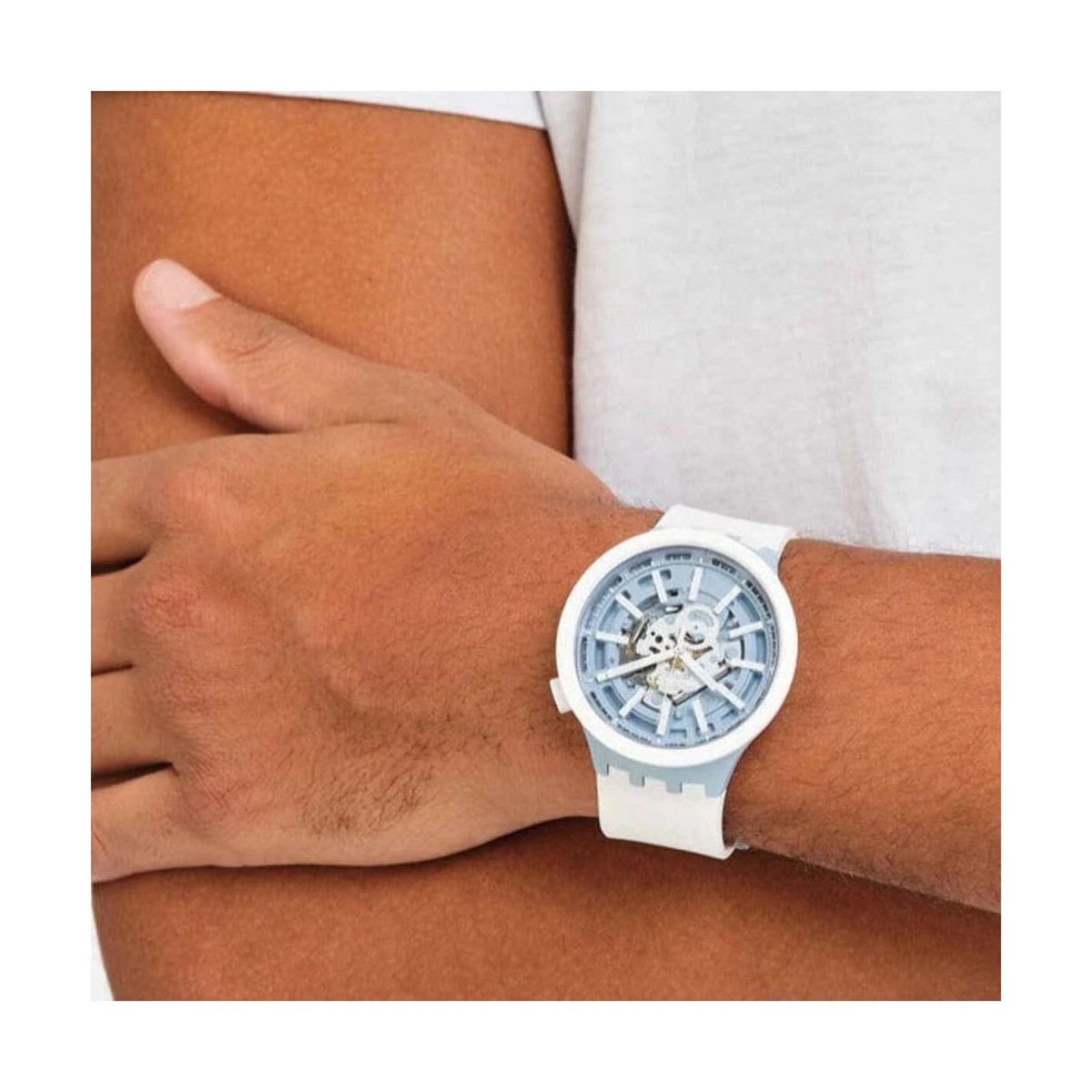 Swatch Big Bold Bioceramic Lacquered Unisex Watch Casual Plastic