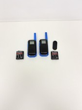 Motorola T270 Two-Way Walkie Talkie Set - Black/Blue, Pair of 2