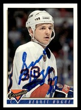 1993 Topps Premier Hockey #140 Benoit Hogue Signed Autograph (no COA)