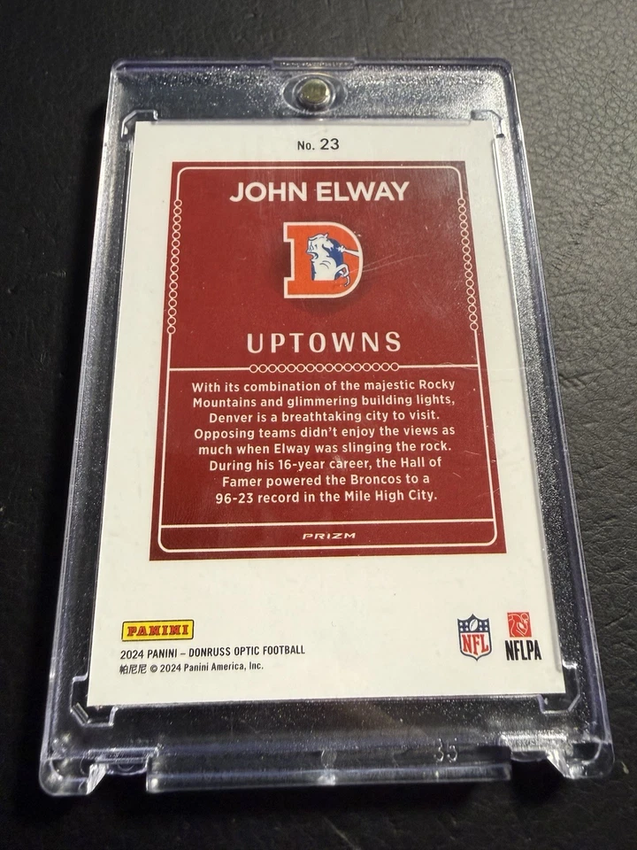 Estuche Hit Bang 2024 John Elway Optic Uptown #23 Foto 2 de 2
