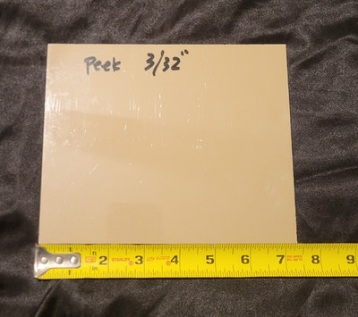 Peek 3/32 x 6 x 7 1/4'' (.093 x 6.000 x 7.250)  INV#X-124