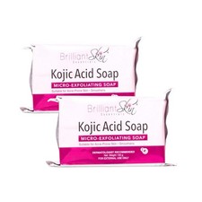 2 Bars Brilliant Skin Essentials Micro-Exfoliating Kojic Soap 135g
