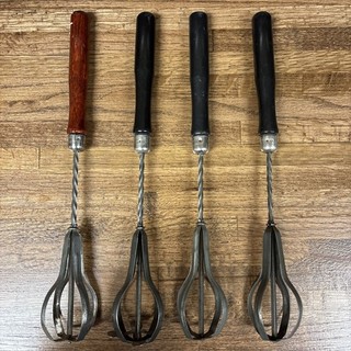 Vintage A&J Archimedes Style Egg Beaters Lot Of 4