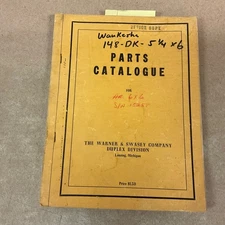 Waukesha 148-DK 5.25x6 DIESEL ENGINE PARTS MANUAL BOOK CATALOG GUIDE LIST