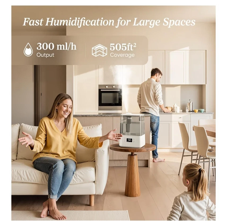 LEVOIT Smart Humidifiers for Bedroom Large Room Home,(6L) Smart App - Image 3 of 4