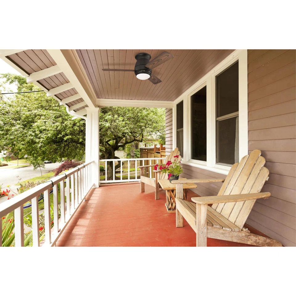 Ventilador de techo interior/exterior Westinghouse Halley 44 pulgadas con bronce frotado con aceite Foto 4 de 4