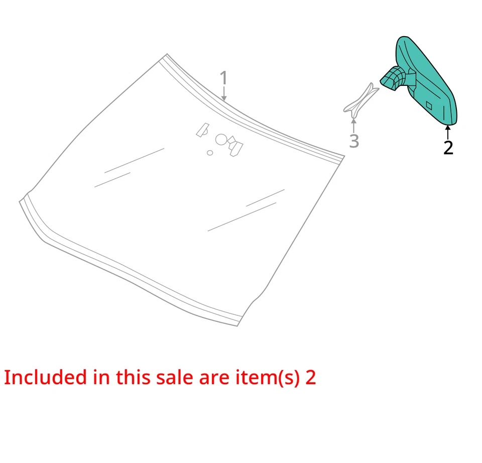 Espejo retrovisor sin atenuación automática se adapta a 00-01 03-23 ALTIMA 1377743 Foto 3 de 4