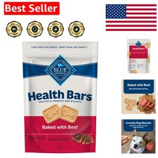 Health Bars Crunchy Dog Biscuits, Oven-Baked With Natural Ingredients, Beef, ...