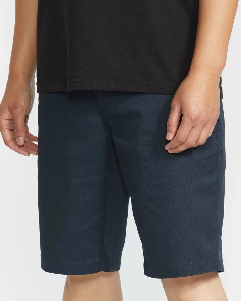 Volcom Frickin Modern Stretch Chino Shorts 28–36 Navy Smart Skate Casual Shorts - Image 4 of 4