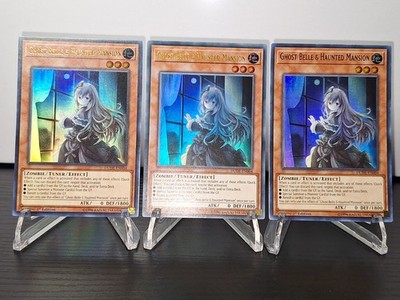 3x Playset Ghost Belle & Haunted Mansion DUDE-EN004 Duel Devastator 1st Edition