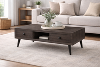 Couchtisch Mangoholz 100X60 Cm Sofatisch Retro Wohnzimmertisch Massivholz