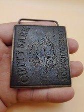 c.1970s Cutty Sark Scotch Whisky Whiskey Vintage Belt Buckle