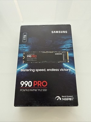 Samsung (MZ-V9P1T0BW) 990 Pro SSD M2 NVMe PCIe 4.0 1TB - Black