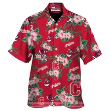 Cleveland Indians Short Sleeve Unisex Hawaiian Shirt