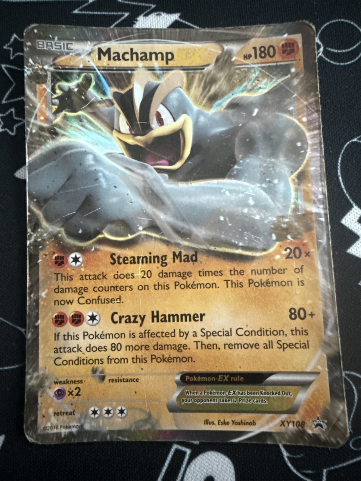 Pokémon TCG Machamp EX XY Black Star Promos XY108 Holo Promo