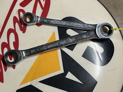 HUSKY PRO  66603 17MM x 19MM 66602 14mm x 15mm Ratcheting Box End Wrenches