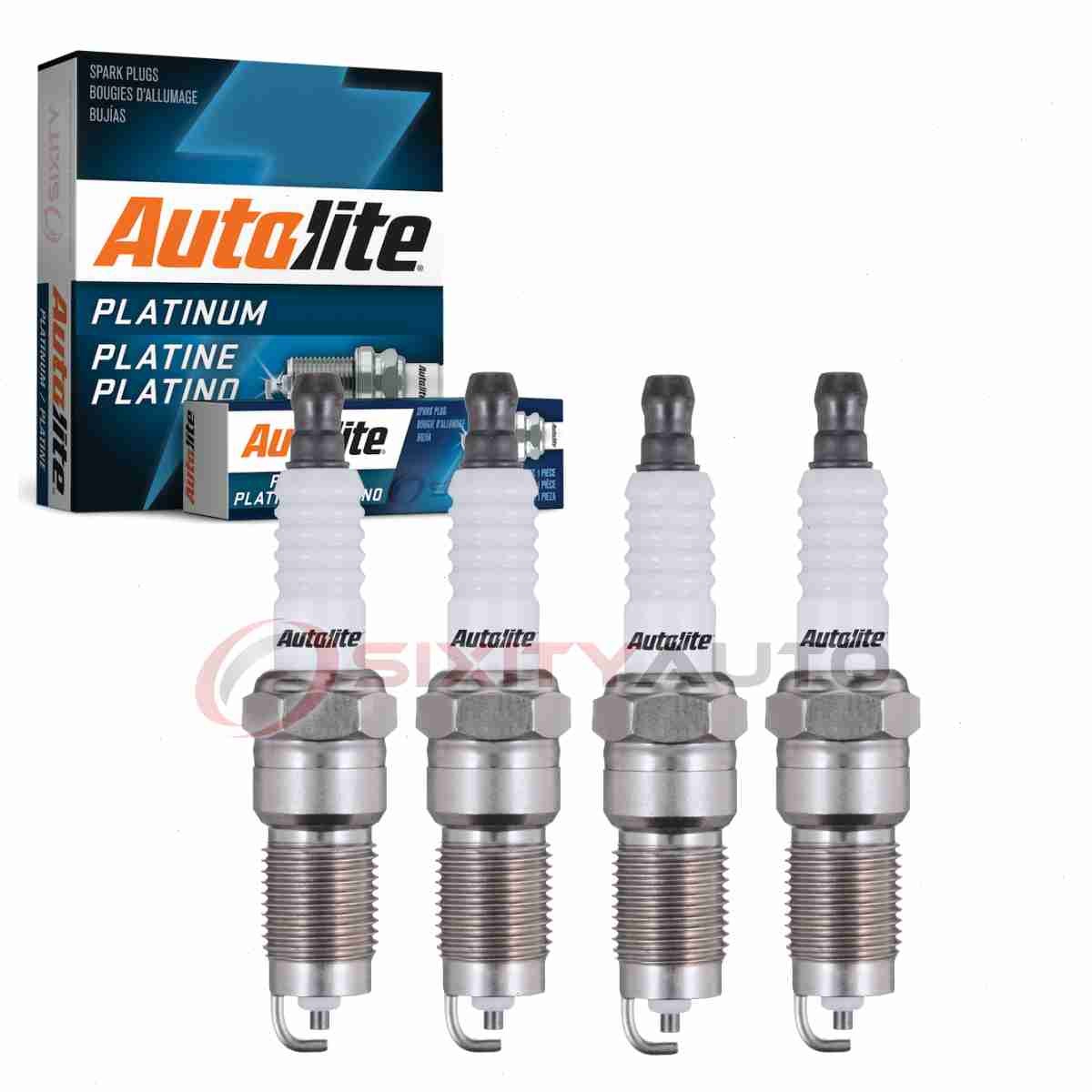 4 pc Autolite Platinum Spark Plugs for 1983-1986 Mercury Capri 2.3L L4 uh