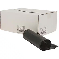56 Gal. Black 1.65 Mil Heavy Duty Puncture-Resistant Recycled Trash Liners (100/