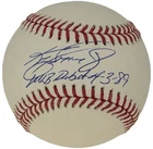 Ken Griffey Jr. Signed MLB Baseball Mariners "MLB Debut 4-3-89" Beckett Wit