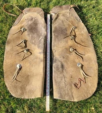 Vintage Leather Bat Wing Western Chaps  1024251