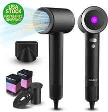 High Speed Ionic Hair Dryer 1500W Brushless Motor Fast Drying Low Noise